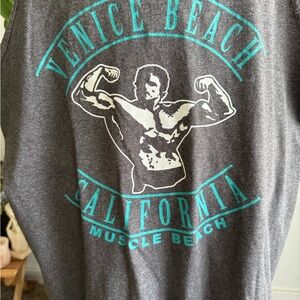 Venice Beach Gray Muscle Shirt